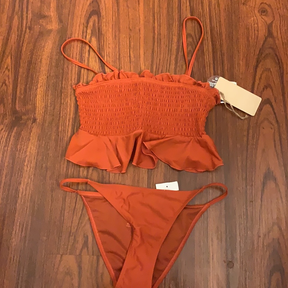 Cabana Del Sol WHAT’S THE SCOOP SMOCKED BIKINI S - Picture 4 of 4